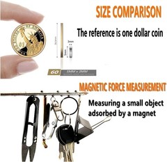 Compact 60 Count Mini Round Magnets – Perfect for Office & Craft Projects