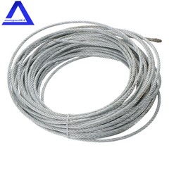 1/4″×100 FT,7×19 Galvanized Cable 1400LBS Working Load Limit for Fencing,Pulley