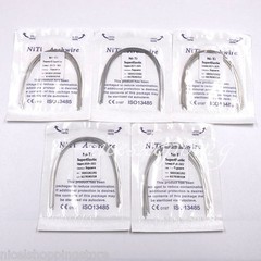 10 Packs Dental Super Elastic NITI Round Rectangular Arch Wire Ovoid/Natural