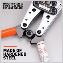 Cable Lug Crimper Tool 6-50mm² Wire Crimping Pliers Cutter 10,8,6,4,2,1/0 AWG