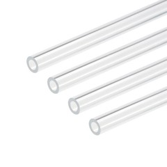 4pcs Acrylic Pipe Clear Rigid Round Tube 4mm 5/32″ ID 8mm 5/16″ OD 10″ for Lamps