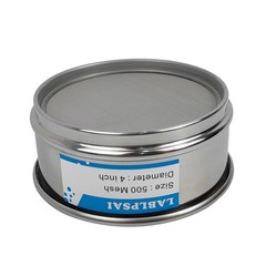 500 Mesh Lab Sieves 4″ Diameter 304 Stainless Steel Wire Cloth Test Sieve for…