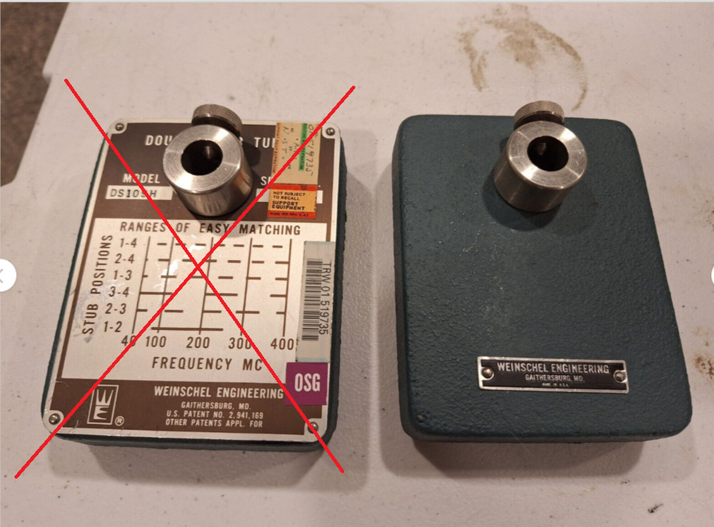 PARTS! Weinschel Engineering Double Stub Tuner DS-109H #B524