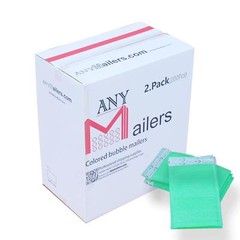 AirnDefense 200 #2 8.5X12″ Green Poly Bubble Mailers Shipping Padded Envelope