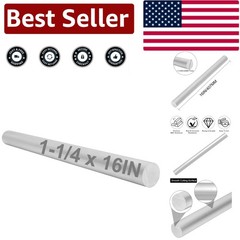1.25″ Diameter 6061 T651 Solid Aluminum Round Rod – 16″ Long for Various Uses