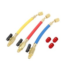 For R134A R410A Refrigerants 1/4″ SAE Ball Valves Hose Great Compatibility