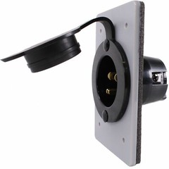 120V, 15A Straight Blade Power Inlet for 1-Gang FS FD Box NEMA 5-15P 5278-CWP