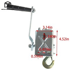 Silver High Carbon Steel 800 Lbs With 4.0mm X 8m Rope For Trailer And Boat