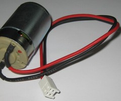 24 V – 1800 RPM – Slow Speed Electric DC Motor w/ Cable + Connector – High TQ