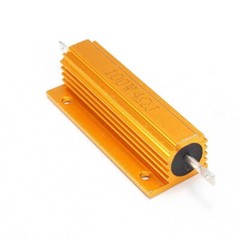 100W Watt High Power Gold Aluminum shell Wirewound Metal Resistor 0.01-5000Ω 1PC
