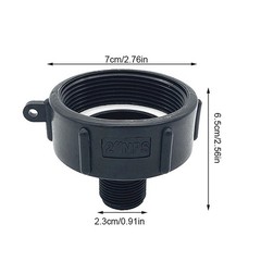 275 330 Gallon IBC Tote Adapter Garden Hose 2 NPT (NPS) Fine Thread To 3/4 Male