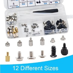 PC Computer Screws Standoffs Set Kit 360 Pieces Hard Drive Motherboard Case Fan