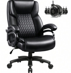 500lbs Heavy Duty big and tall leather office Chair Ergonomic executive wide 500