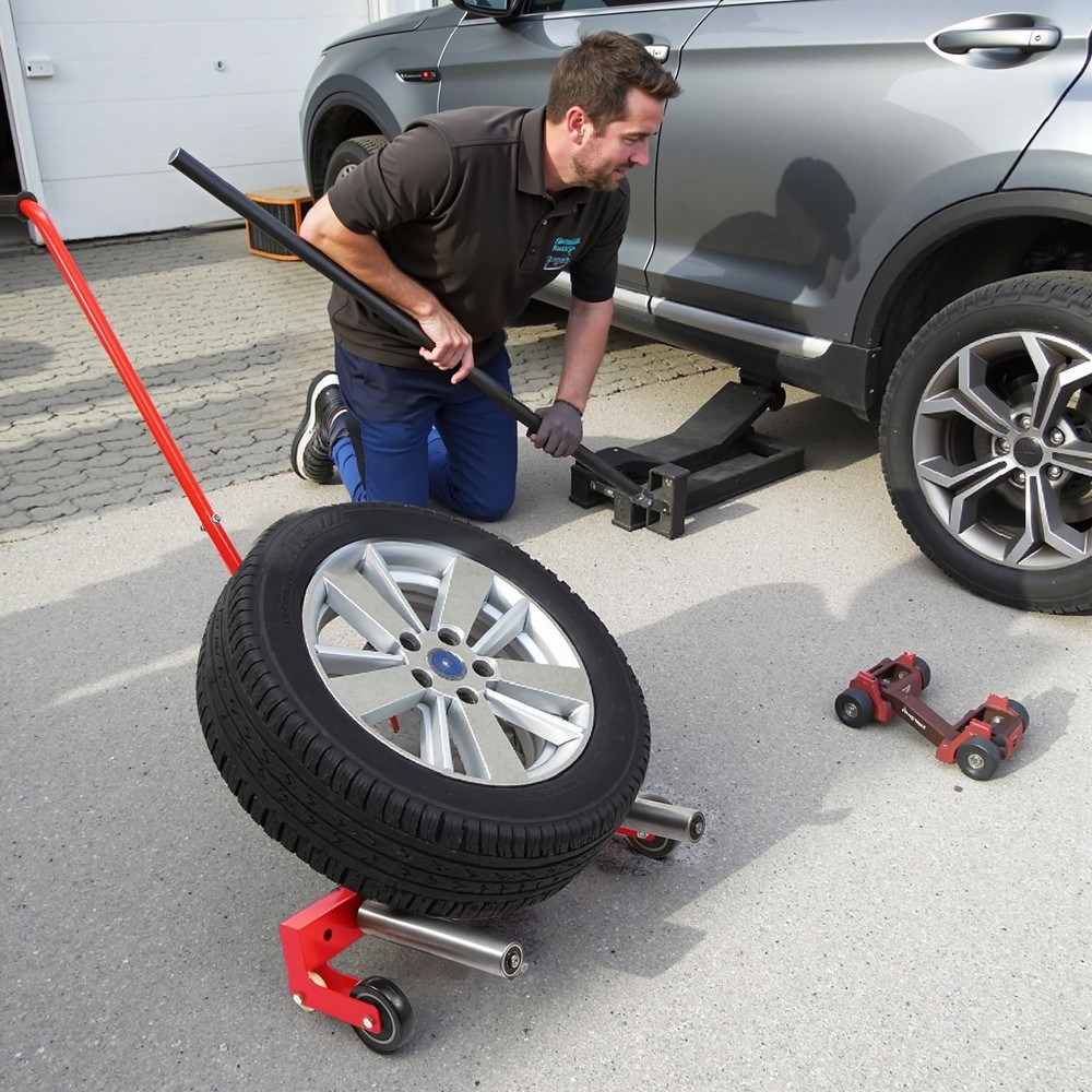 Wheel Dolly 330 LBS Adjustable Rolling tire dolly for tires 6.5 to 31.5 inches