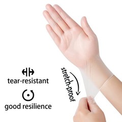 GP Craft Clear Vinyl Gloves Latex-Free Powder-Free Disposable 1000 Count