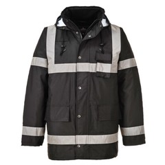 Portwest US433 Iona Lite Reflective Waterproof Quilt Lined Hooded Safety Jacket