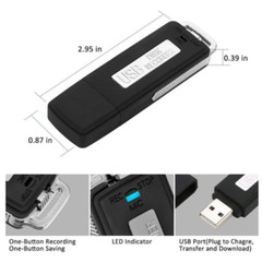 Mini Voice Activated Recorder Spy Listening Device Audio Sound Dictaphone MP3