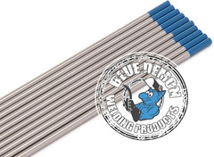 TIG Welding Tungsten Electrodes, 2% Lanthanated, BLUE, Ewla-2, 1/16 in X 7 in 10