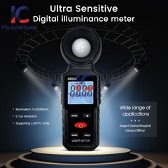 S8608 LCD Light Meter Digital Illuminance Meter Luxmeter Photometer 200000Lux-