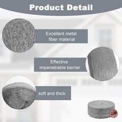 40FT Stainless Steel Wool Steel Wool Fill Fabric Roll for Walls Kitchen Garden