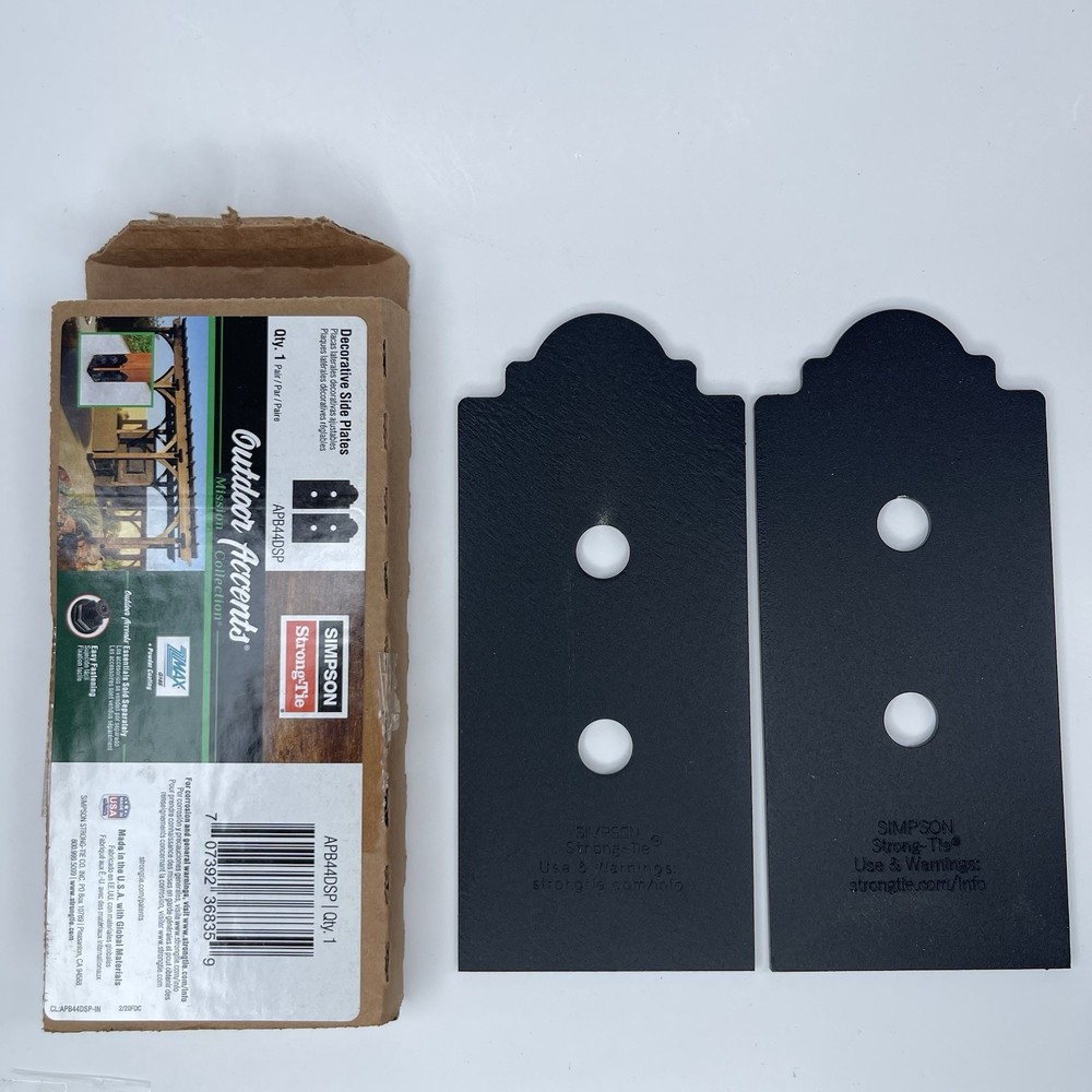 2 Simpson Strong Tie APB44DSP Decorative Side Plates Mission Collection 4×4