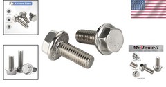 Corrosion Resistant Flanged Hex Bolts – 15 Pack, 5/16-18 x 1” Stainless Steel