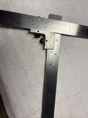 The L.S. Starrett Co. No.289A Rule Holder With 2-12 Inch Comb. Square Rules