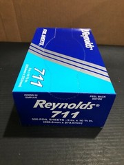 Reynolds Aluminum Foil Wrap – Individual Size Sheet Dispenser 500 Bulk Pack NEW