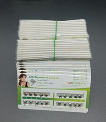 Dental Orthodontic MIM Monoblock Brackets Mini Roth 022 Slot 345 hooks Mesh Base