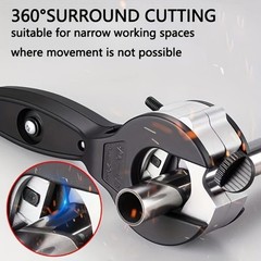 Professional Ratchet Mechanism Pipe Cutter for Copper Steel Stainless PVC Pipes