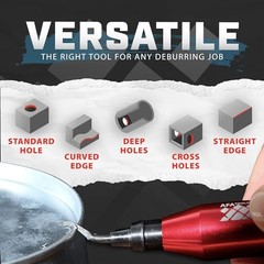 AFA Tooling Deburring Tool Kit with 11 HSS Swivel Blades for Metal PVC 3D Prints