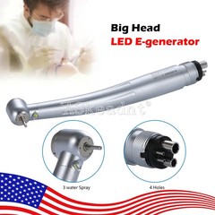 Dental High Speed Handpiece E-generator LED Ceramic 3 Spray 4 holes ASkeadnt