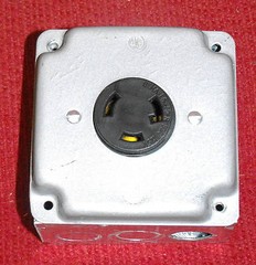 Pass & Seymour – NEMA L5-30-R, 30A@125VAC Receptacle mounted in a 2-Gang Box