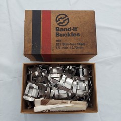 Band-It Type Buckles 201 Stainless Steel 1/2″, 12.7 mm, 96 new pieces