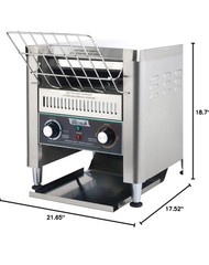 Winco Spectrum ECT-700 Commercial Electric Conveyor Toaster 120 V 1800 Watts