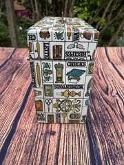 Vintage Metal Ballonoff PORTA FILE Locking Box Storage With KEY