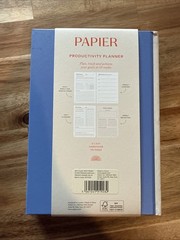 NEW ~ Blue & Cream Papier “Start Fresh Everyday” 16 Week Productivity Planner