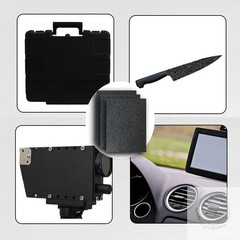 Pack of 2 ABS Plastic Sheet, Black Plastic Sheet 8″ x 12″ x 1/8″ Thick 3mm Rigid