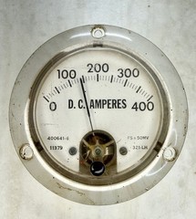 Hobart OEM Panel Meter Pair – 400A Ammeter & 50V Voltmeter Fits GPU-400, RC-301