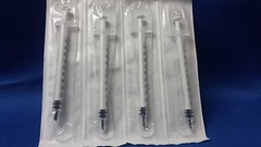 10 Syringes 1 ML/1cc LUER SLIP STERILE SYRINGE NO CAPS NO NEEDLES USA