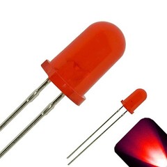 10 x LED 5mm Red Diffused Ultra Bright Round Top LEDs Light Lamp RC Car T1 3/4
