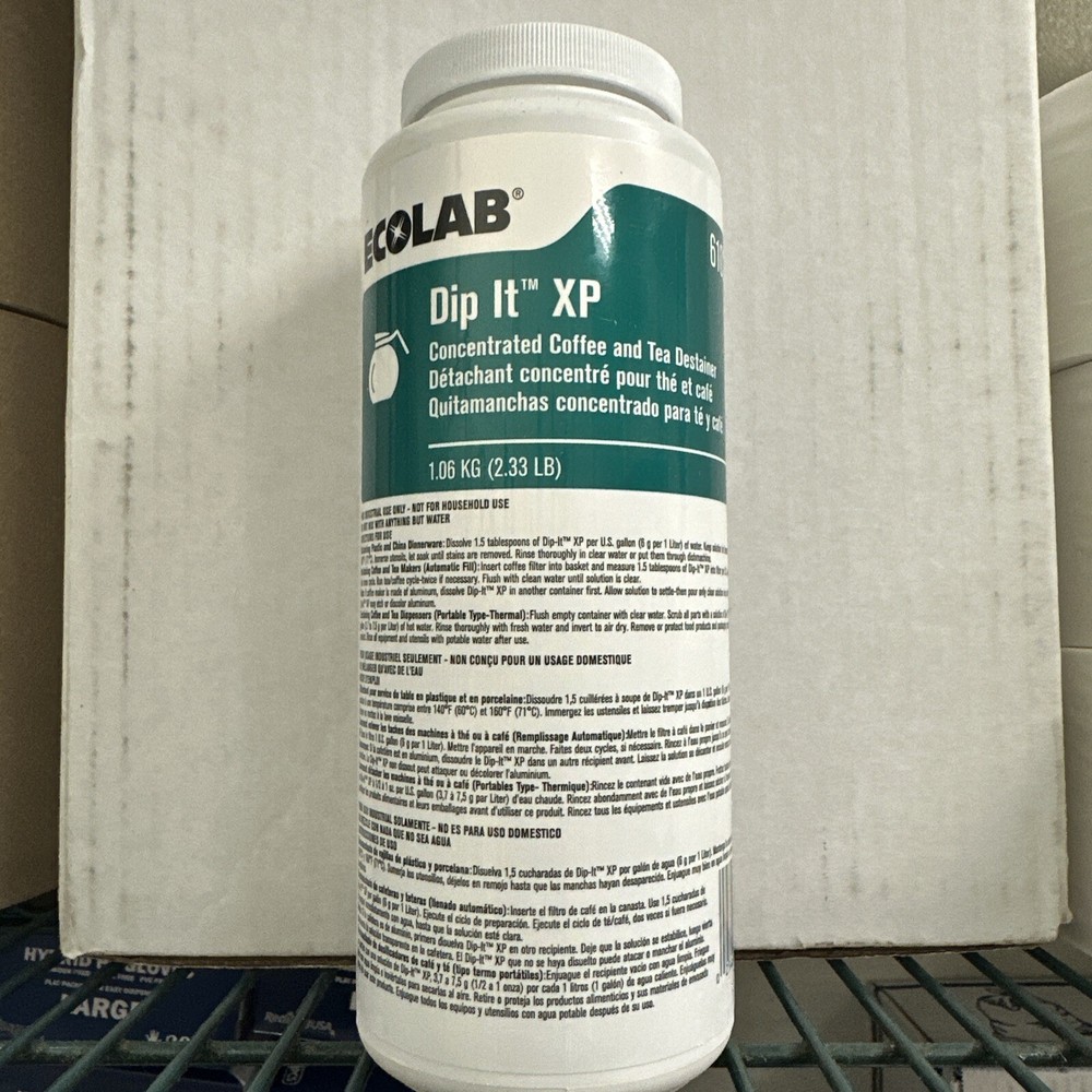 Ecolab Dip-It XP Coffee Pot Destainer 2.33 lbs. EXP 03/2027 Cleaner