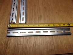 (Qty.6) Wago 12″ DIN Mounting Slotted Carrier Rail 35 X 7.5 MM Zinc Plated Steel