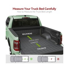 LEDKINGDOMUS Soft Tri-Fold Truck Bed Tonneau Cover Fits for Chevy Colorado/GM…