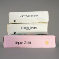 New Loop Engage -16dB 1st Gen Ear Plugs Liquid Gold W/ Accessories