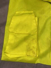 Men’s Neon Green Safety Polyester Work Jacket Size 2 XL