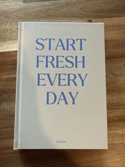 NEW ~ Blue & Cream Papier “Start Fresh Everyday” 16 Week Productivity Planner