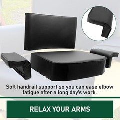 Seat w/Arm Rest+Backrest For JOHN DEERE CRAWLER DOZER 420 430 440 1010 2010