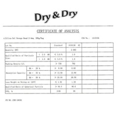 “Dry & Dry” [1 Quart] Premium Orange Indicating Silica Gel Desiccant Beads(Indus
