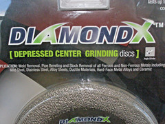 CGW DiamondX Depressed Center Grinding Disc 6″ x 5/8-11 for Cutting and Grinding